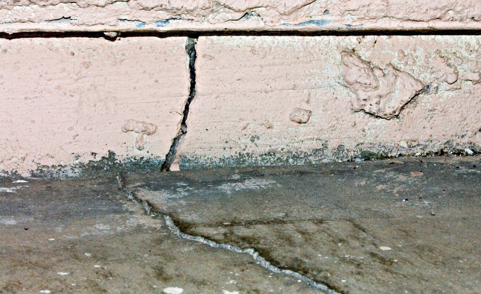 helical piers home foundation cracked M Taylor Enterprise