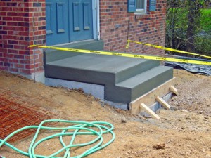 front steps installation    